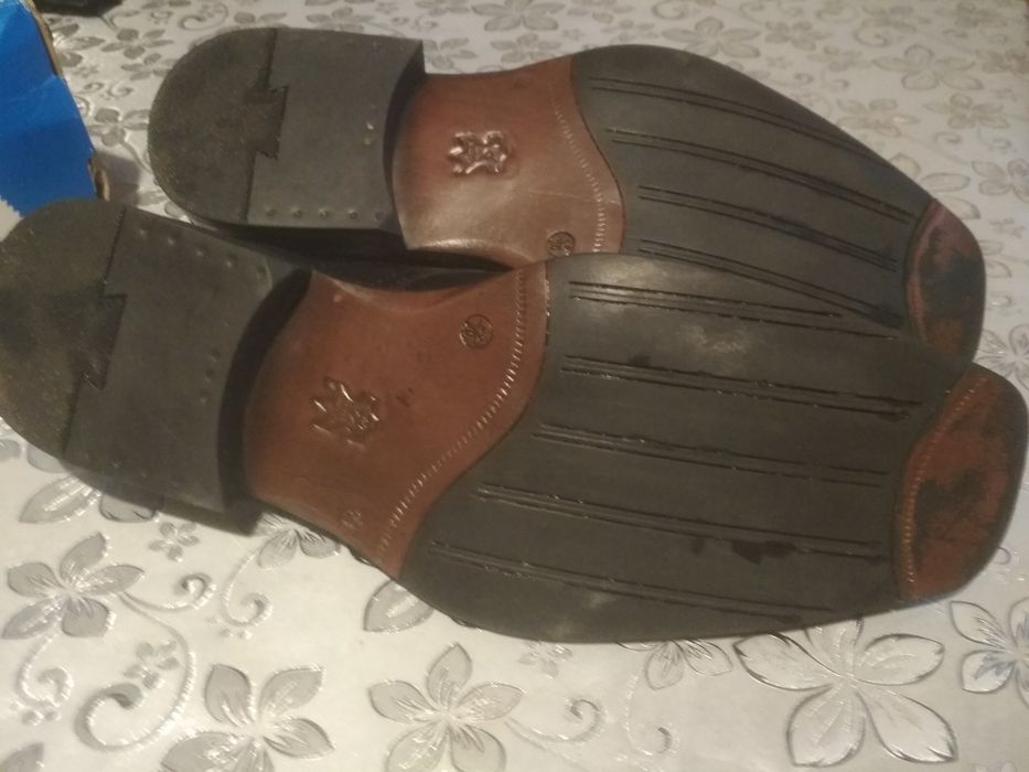 Pantofle męskie skórzane 46