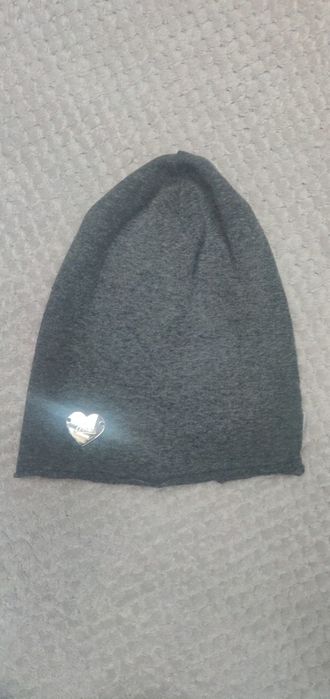 Czapka beanie bawełniana Ander z sercem polska produkcja