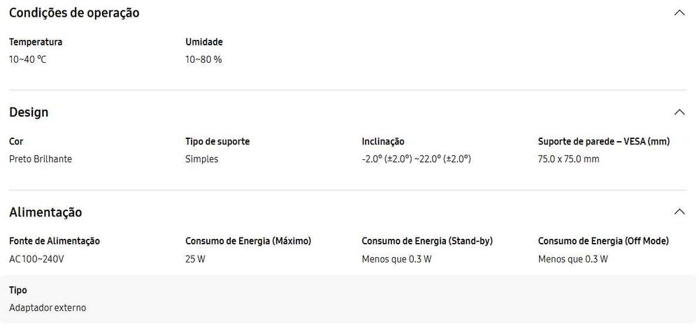 Monitor Curvo Samsung 27" FHD CF390
