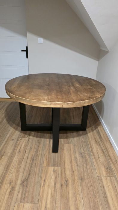 Stól okrągły drewniany mango 130cm