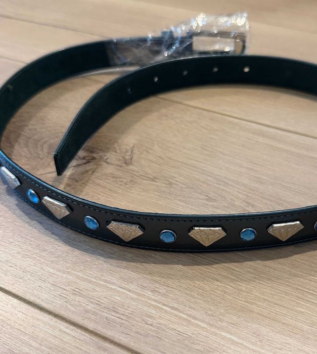 Undercover Pyramid Stud Belt Blue