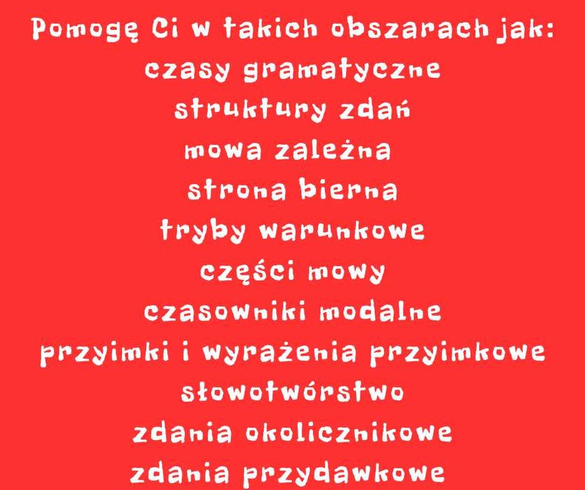 Korepetycje ENGLISH HelpLab  Język angielski Stacjonarnie i ONLINE