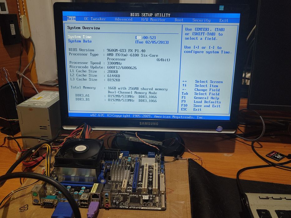 Комплект 16ГБ ОЗУ / AM3+ Материнька плата / AMD FX-6100 6 ядер