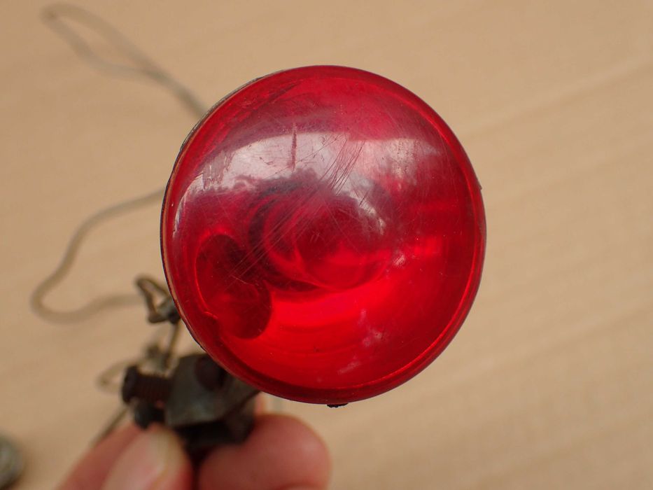 Halus Junior zabytkowe dynamo rowerowe + lampa przód + tył lata 50/60 Diamant NSU