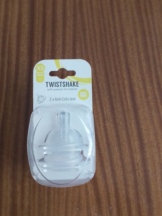 Smoczki do butelki antykolkowej Twistshake rozmiar XS 0m+