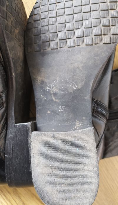 Kozaki, długie, buty na obcasie, rozmiar 37