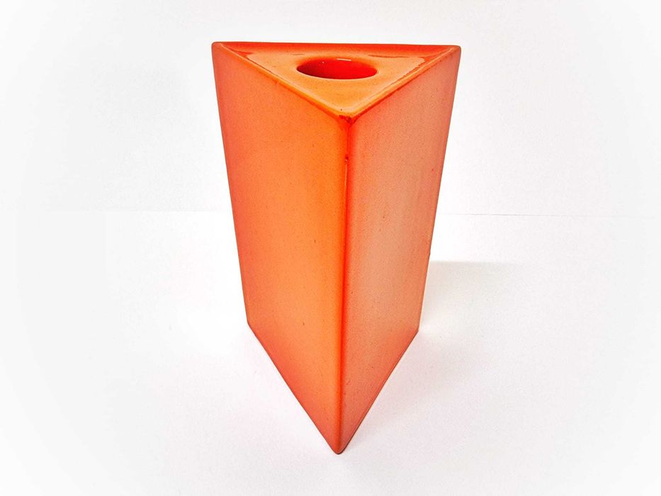 Vaso porta velas de cerâmica Franco Pozzi Space Age Italia anos 70