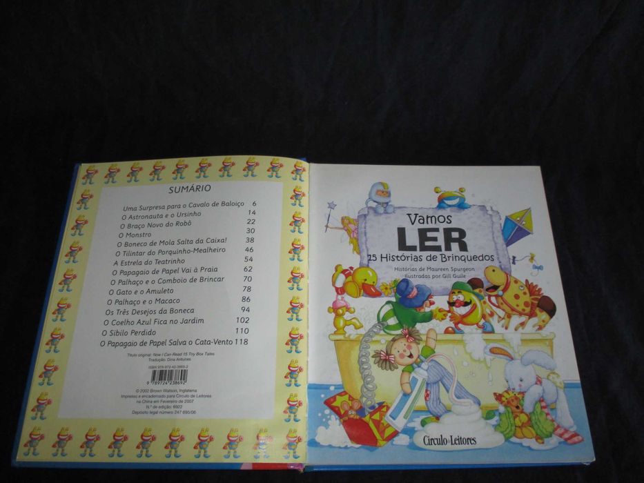 Livro Vamos Ler 15 Histórias de Brinquedos