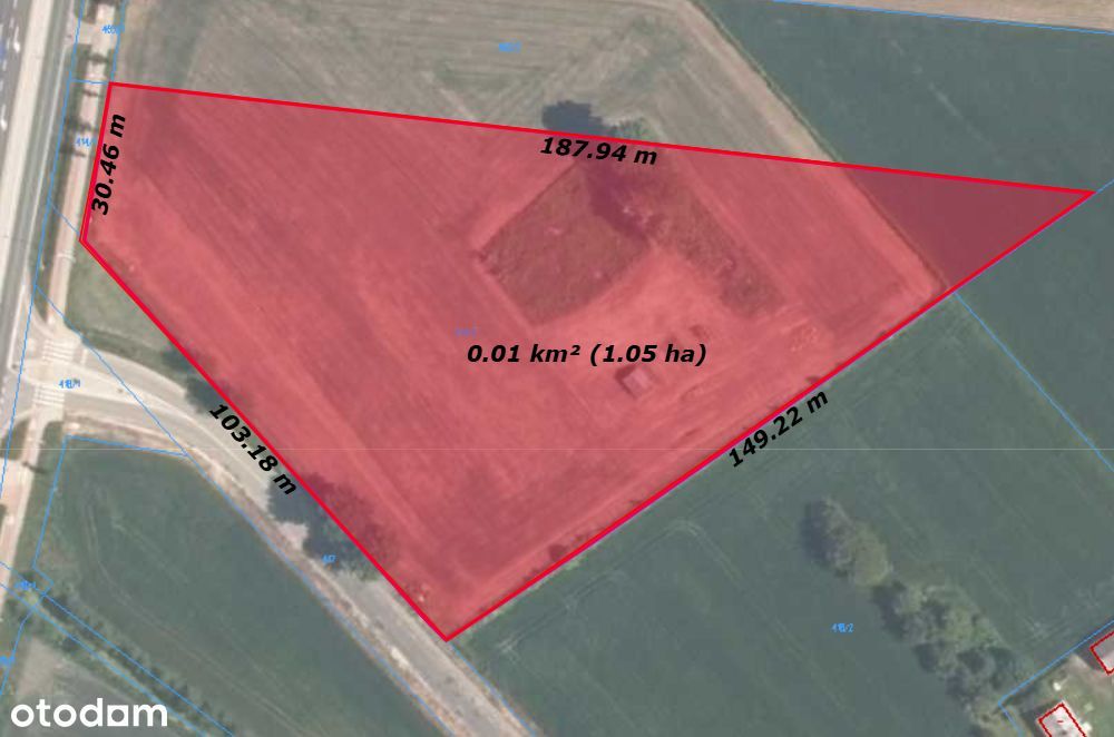 Duża działka Matczyn 1,05 ha z MPZP, 20 minut od Lublina