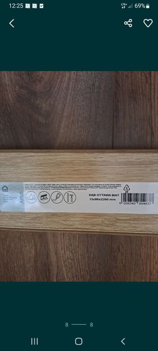 Listwy przypodłogowe dąb ottawa