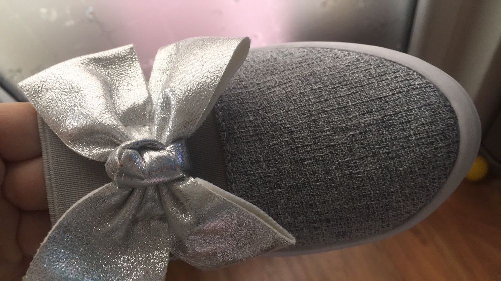 Nowe srebrne botki kupione za 85zl