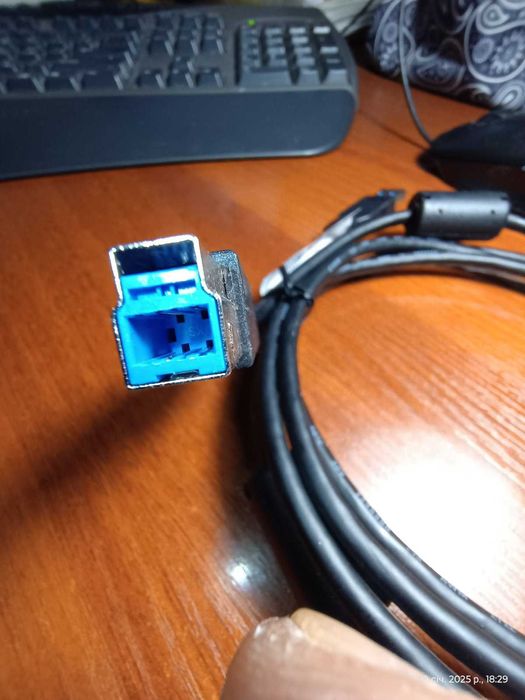 Кабель для принтера USB 3.0 AM/BM 1.8m, новый
