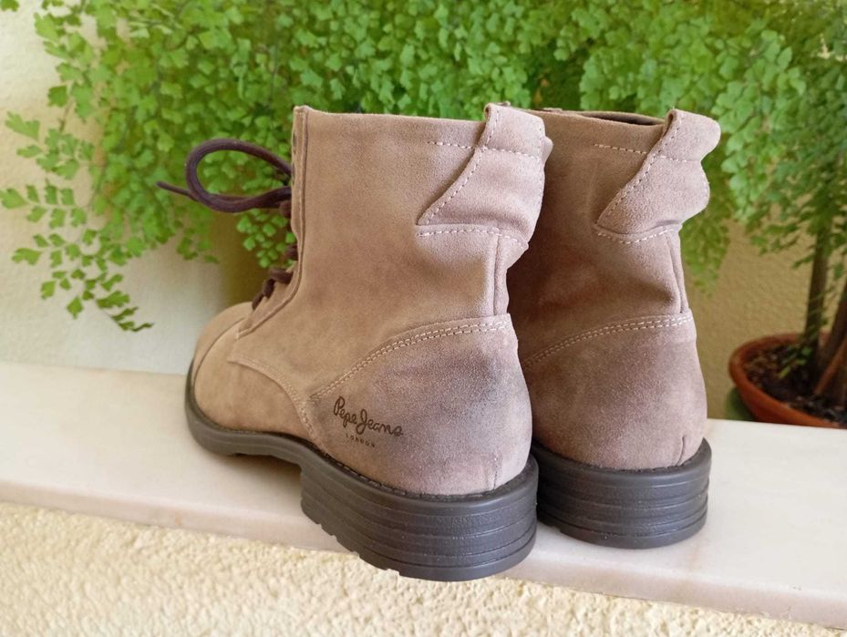Botas 42 Pepe Jeans London em Camurça (Novas/Nunca Usadas)