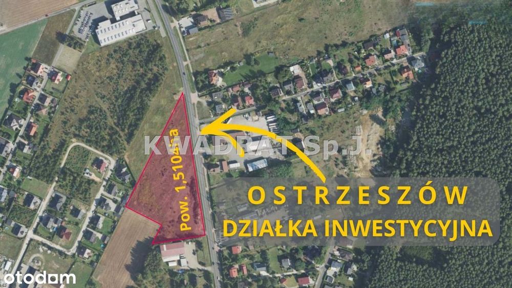 Działka inwestycyjna pow. 1.5104ha - Ostrzeszów