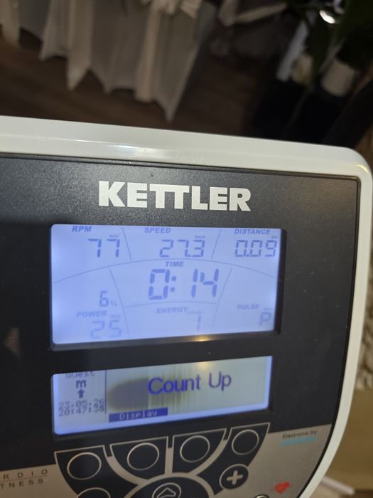 rower stacjonarny KETTLER e7. Godzin 30  przejechane,