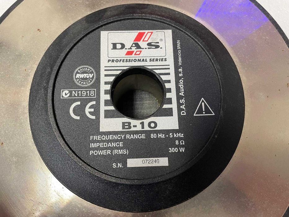 ALTIFALANTES D.A.S. TOPO DE GAMA - PAR 10 Polegadas 600Watts