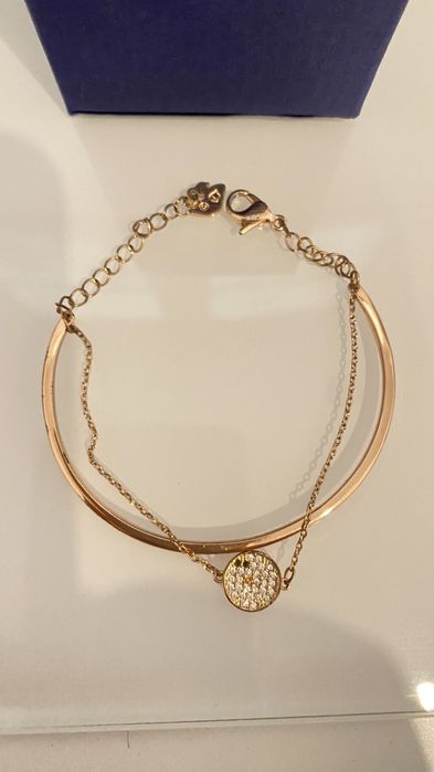 Swarovski Pulseira 'Ginger' em Ouro Rosa