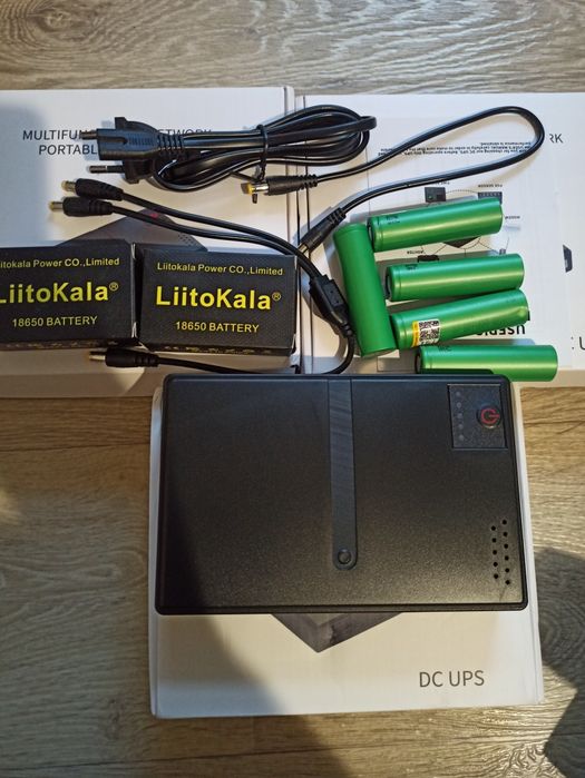 Безперебойник для роутера ДЖБ,Mini ups с аккумуляторы LitoKala 2700МаЧ
