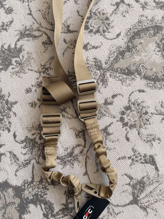 Pas dwupunktowy bungee taktyczny khaki nowy asg