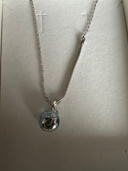 Apart Łańcuszek srebrny z Turkusowym Charmem