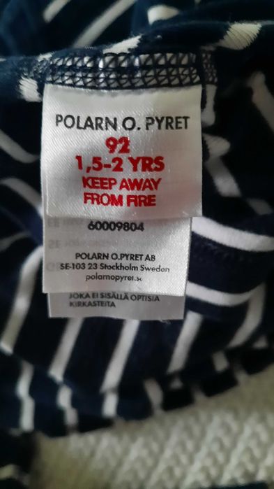 Polarn O Pyret r.92 bluzeczka marynarz,granatowo biała, Molo