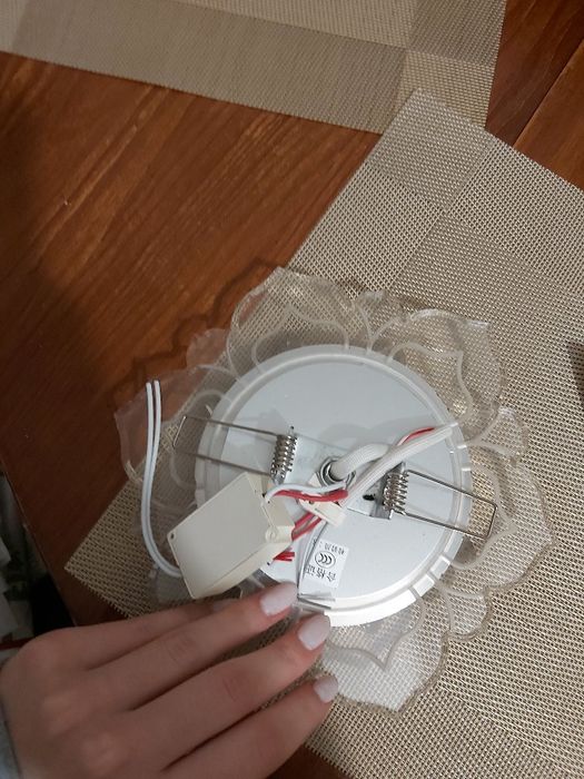 Lampada de vidro em forma de flor