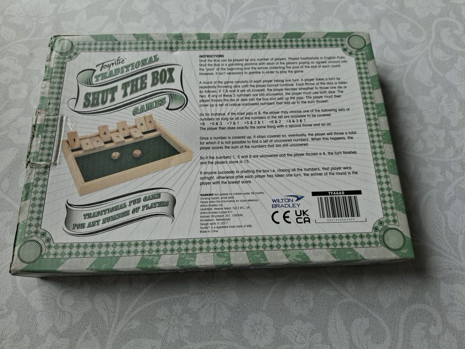 Игра "Shut the Box" (Закрой ящик)