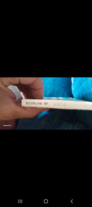 Medalha em bronze medidor de caudais