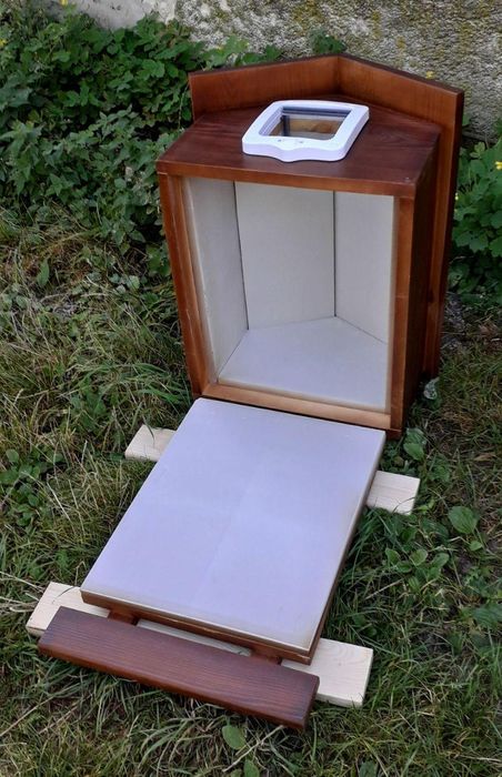 Будка для кота 40х50 см (з дверцятами, утеплена)