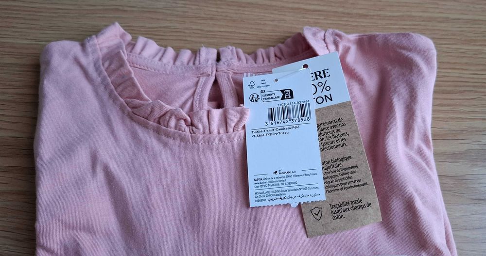 Camisola Rosa (Novo): Tam 14 Anos