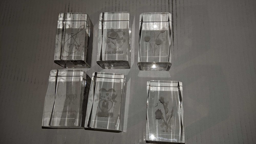 Подарок статуэтка с 3d рисунком в средине