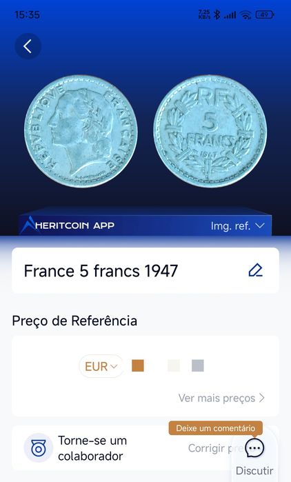 Moeda francesa de 1947