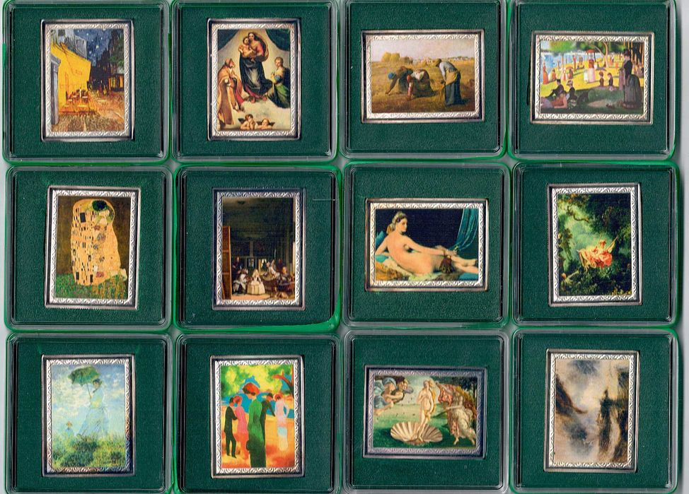 25 monet z serii: Arcydzieła Malarstwa Światowego