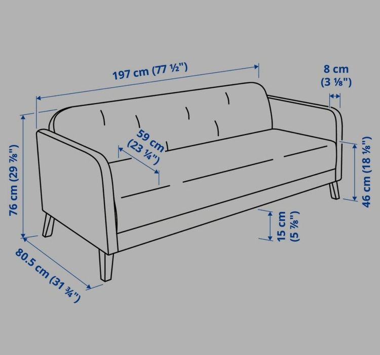 Sofa Linanas IKEA( 3osobowa)