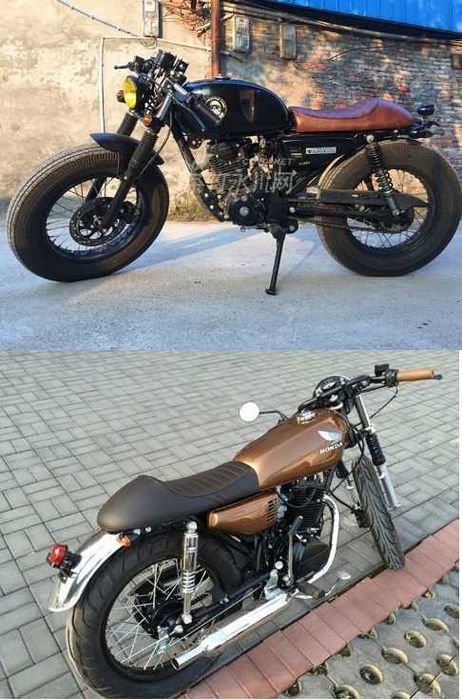 Сидіння на ретро мотоцикл кастом (Street Cafe Racer Bobber) з горбом