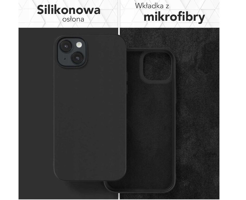 EAZY CASE - Silikonowe etui na iPhone 14 Plus Case 6,7” Czarne