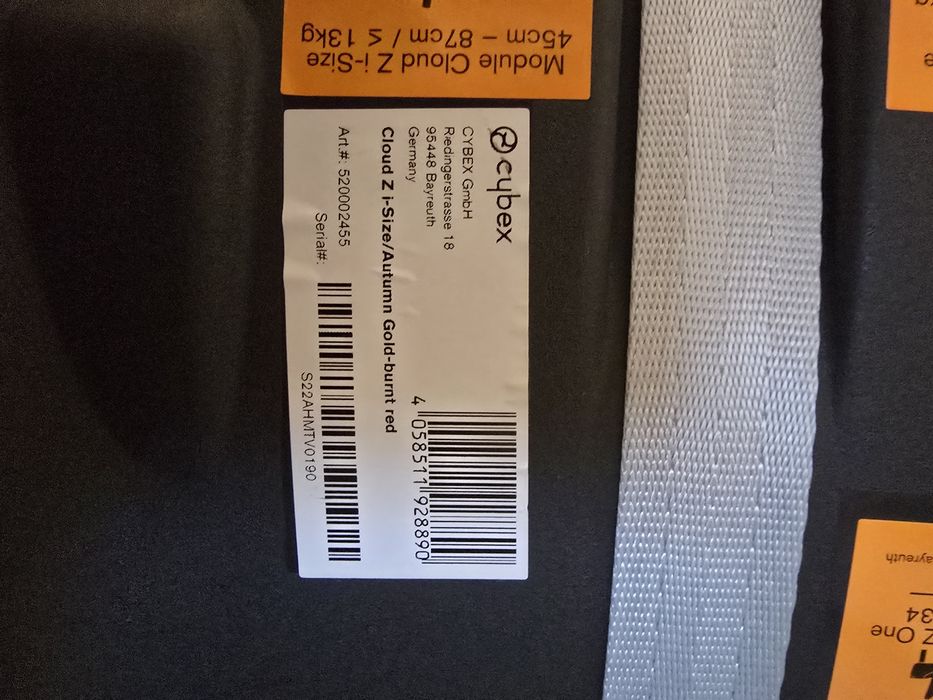 Fotelik Cybex Cloud Z + Baza Z + adaptery