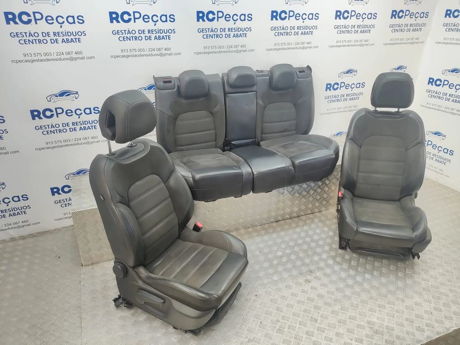 Conjunto Bancos Pele Alcantra Frente Frontais Tras Traseiros Citroen DS DS5 Sport 2011 a 2018
