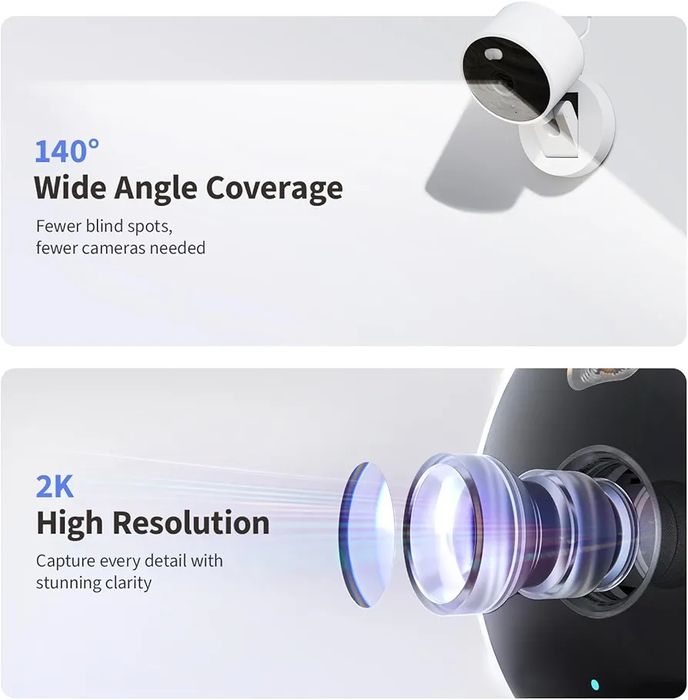 Aqara Camera G100, 2K камера безпеки для використання всередині та зовні приміщень