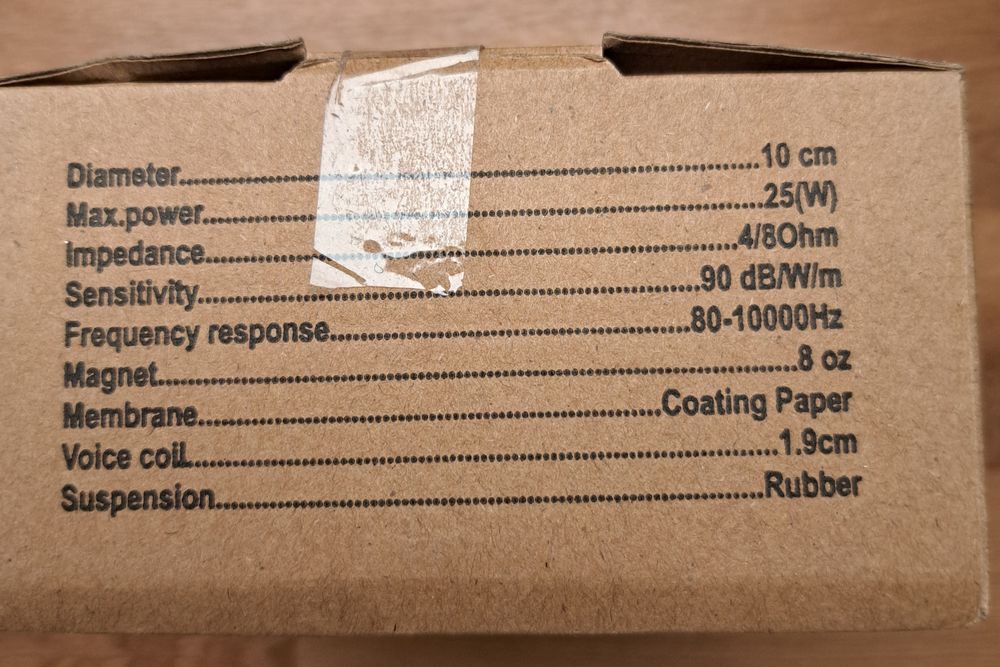 Głośnik 4" Dibeisi G4001 25W