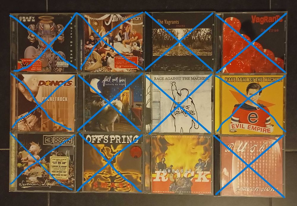 112 CDs (Pop/Rock, Hard Rock, Alternative Rock, Metal) desde 3€