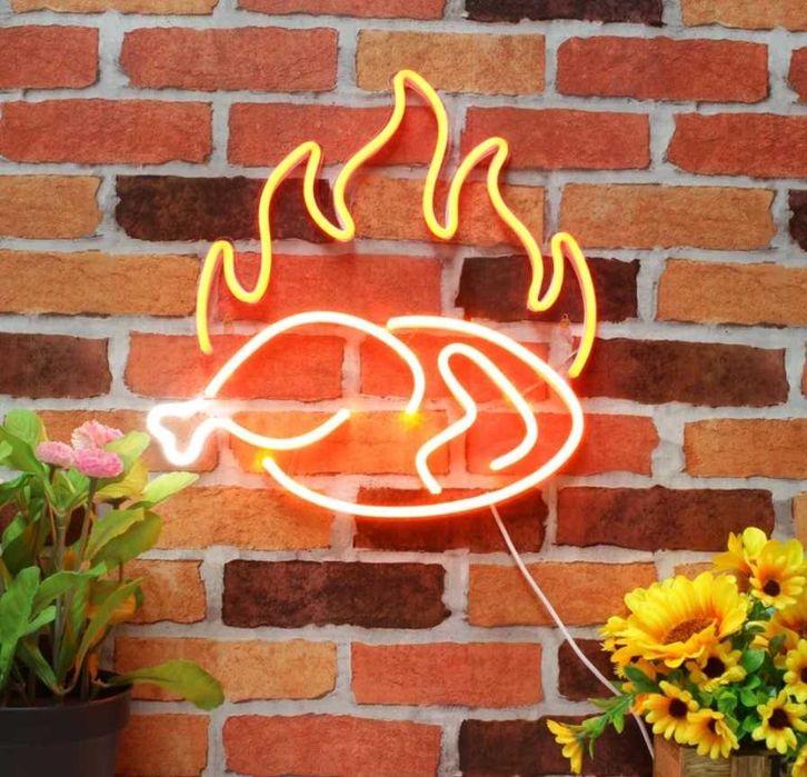 Герметичні неонові вивіски для вуличної реклами, неоновая вывеска