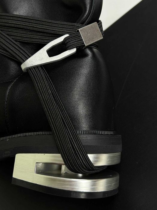 Черевики козаки чорні авангард черные казаки Indie sleaze Hedi Slimane