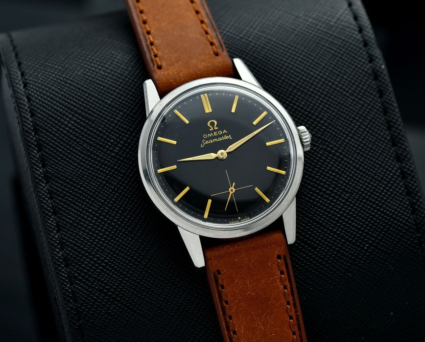 Zegarek OMEGA Seamaster - Vintage z 1960 - Czarna tarcza - Mechaniczny
