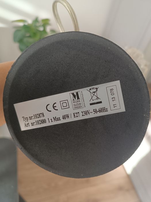 Lampa stołowa  do salonu