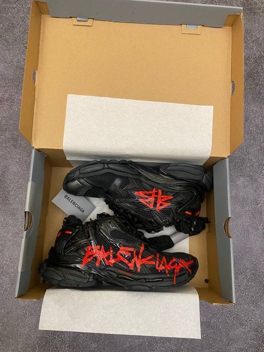 НАЙКРАЩА ЯКІСТЬ‼️ Balenciaga Runner Graffiti Black (Чорні),баленсіага,