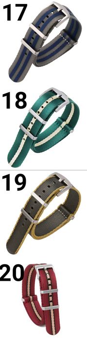 Ремінець НАТО на годинник часы 20-22мм., довжина 26-30см. NATO strap
