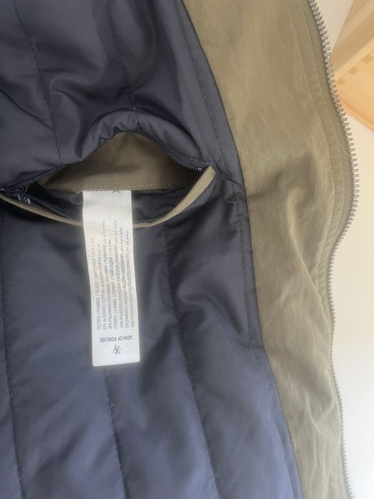 Japona comprida verde militar usada em otimo estado