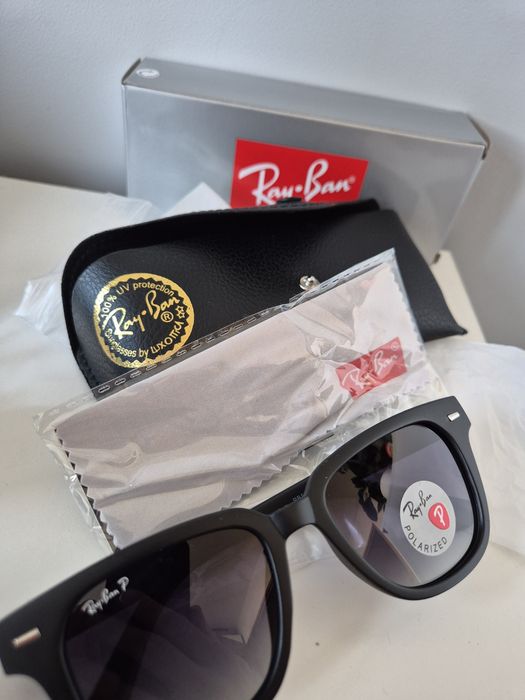 ray-ban meteor classic rb2168 polarized – nowe, komplet, oryginalne