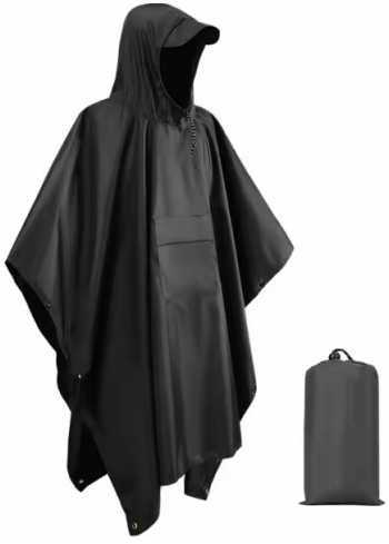 Peleryna przeciwdeszczowa płaszcz wodoodporny ponczo z kapturem